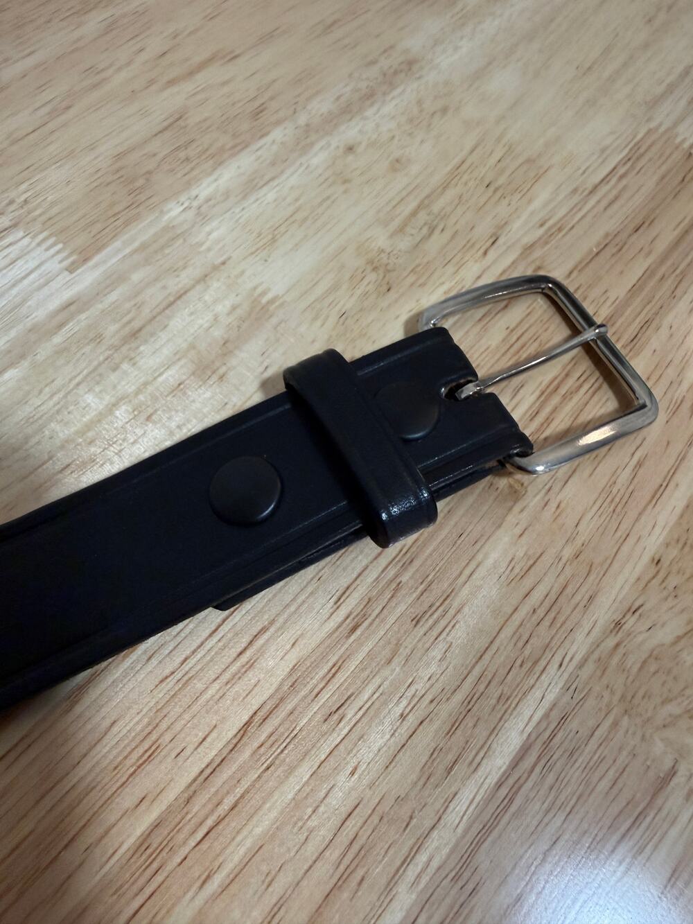 Boston Leather Men’s Black Leather Belt Size 40 Made USA S-82 Vintage